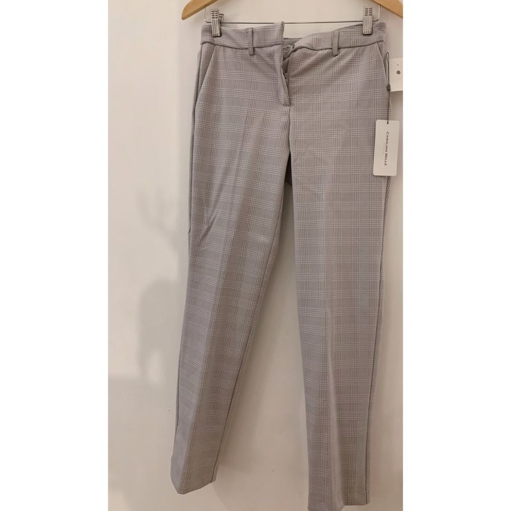 Carolina Belle Soft Grey stretchy Trousers - NEW